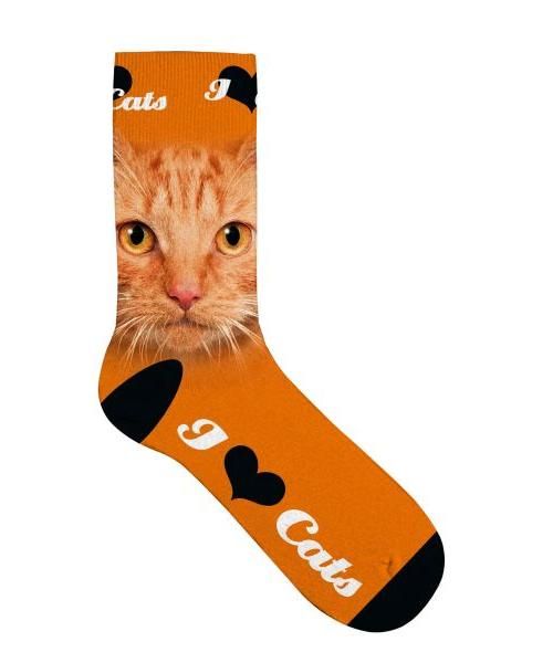 Plenty gifts sokken oranje kat ogen