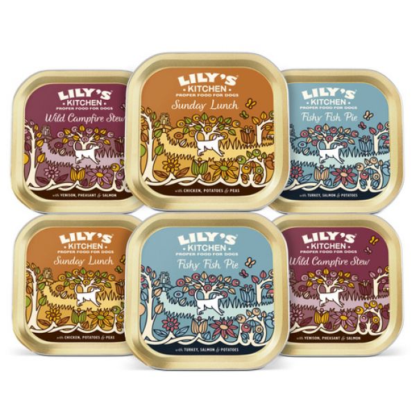 Lily's kitchen dog adult grain free dinners tray multipack hondenvoer