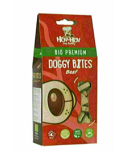 Hov-hov bio premium doggy bites graanvrij rund hondensnack