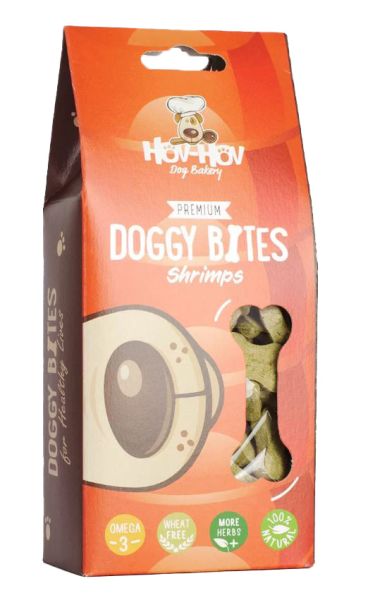 Hov-hov premium doggy bites graanvrij garnaal hondensnack