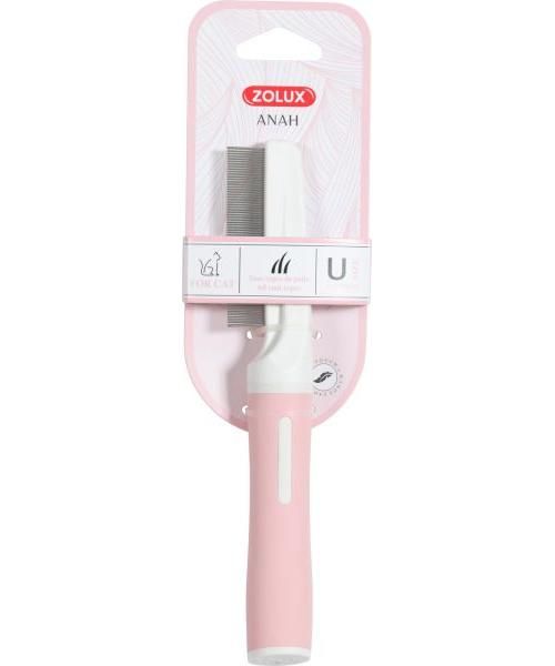 Zolux anah vlooienkam roze / wit