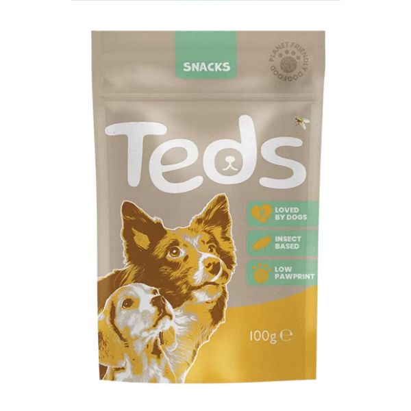 Teds insect based snack semi-moist hondensnack