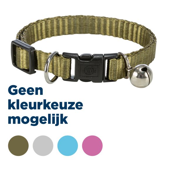 Trixie halsband voor kat  elastisch assorti
