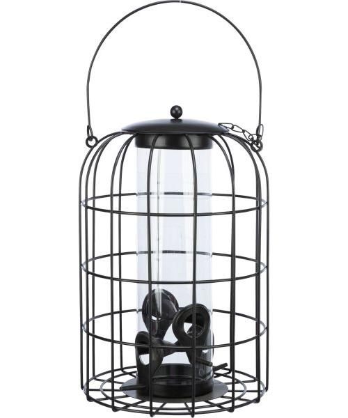 Trixie voerdispenser met gaasbescherming zwart