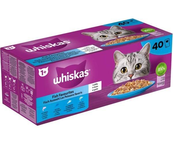 Whiskas Multipack Pouch Adult Vis Selectie In Gelei Kattenvoer