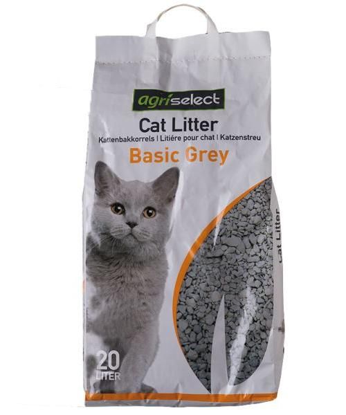 Agriselect basic grey kattenbakvulling kattenbakvulling
