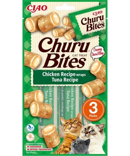 Inaba churu bites cat chicken recipe wraps tuna recipe