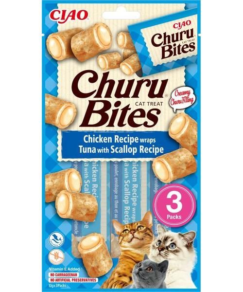 Inaba churu bites cat chicken recipe wraps tuna with scallop recipe