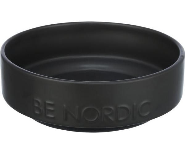 Trixie be nordic voerbak hond keramiek / rubber zwart