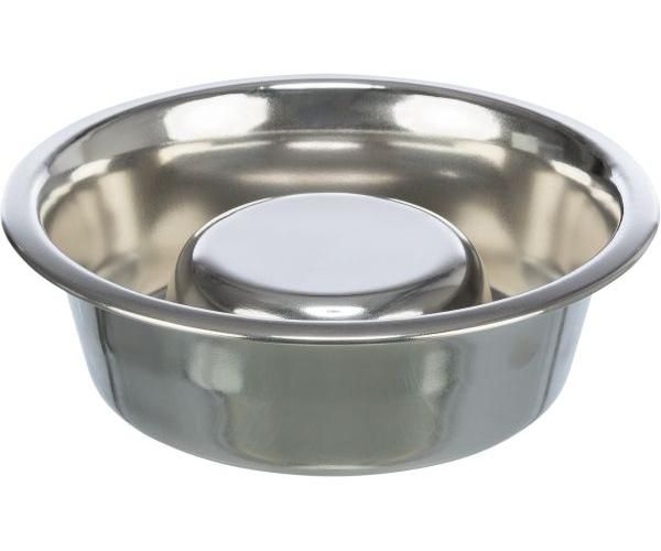 Trixie voerbak hond slow feeding rvs