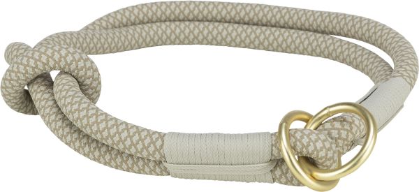 Trixie halsband voor hond  soft half-slip grijs / lichtgrijs