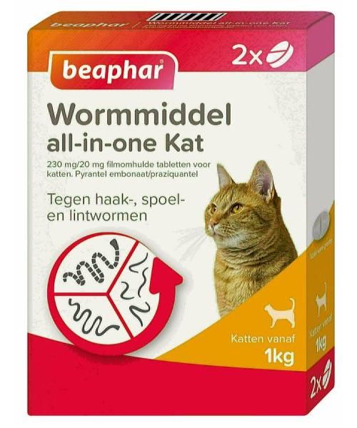 Beaphar wormmiddel all-in-one kat