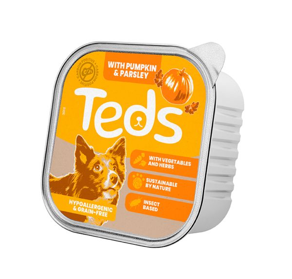 Teds insect based all breeds alu pompoen / peterselie hondenvoer