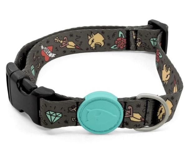 Morso halsband voor hond  gerecycled ink tank groen