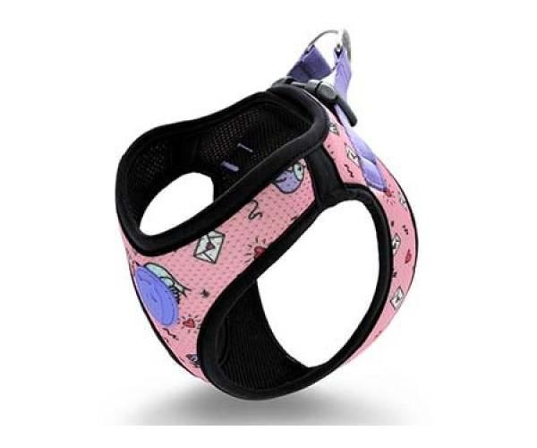 Morso tuig voor hond body mesh gerecycled sweet tweet roze