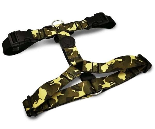 Morso tuig voor hond h-tuig voor hond gerecycled full metal dog bruin