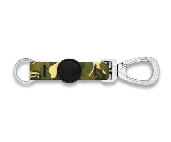 Morso key cord sleutelhanger gerecycled full metal dog bruin