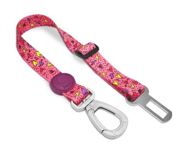 Morso honden autogordel gerecycled pink think roze