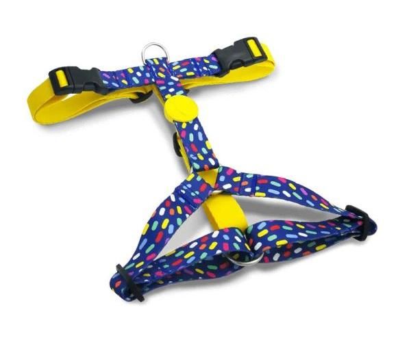 Morso tuig voor hond h-tuig voor hond gerecycled color invaders paars