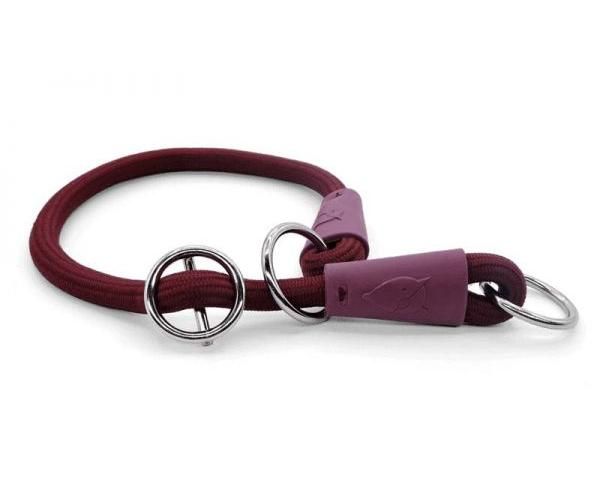 Morso half slip halsband voor hond  soft rope gerecycled plum paars