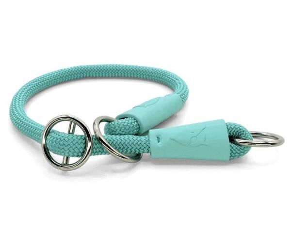 Morso Half Slip Halsband Voor Hond  Regular Rope Gerecycled Aquamarine Blauw