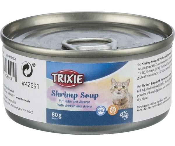 Trixie garnalen soep kip / garnalen glutenvrij kattenvoer