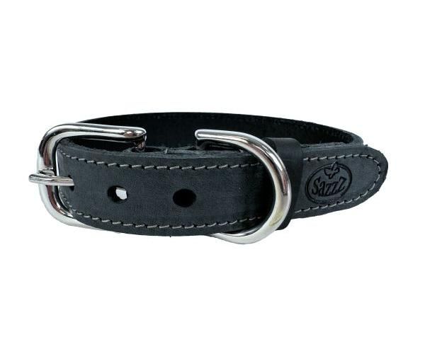 Sazzz Halsband Voor Hond  Nomad Vintage Leer Antraciet