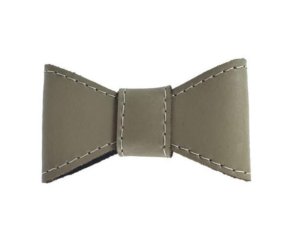 Sazzz vlinderstrik glamper classic leer taupe