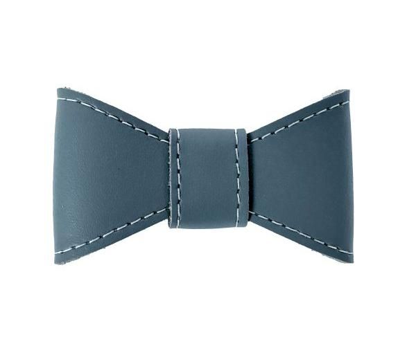 Sazzz vlinderstrik glamper classic leer lichtblauw