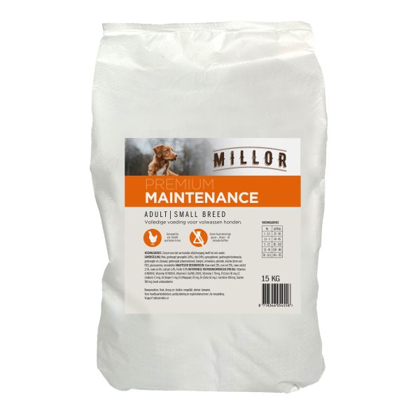 Millor extruded adult maintenance small breed hondenvoer
