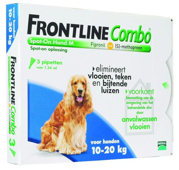 Frontline hond combo spot on 3 pack