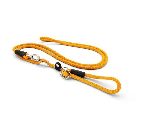 Morso riem retrieverlijn voor hond hands free regular rope gerecycled goud