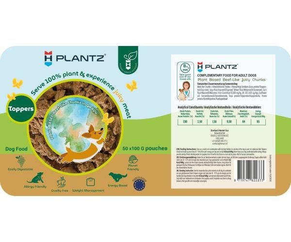 Henart plantz toppers beef like pouch hondenvoer