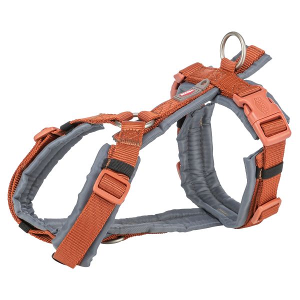 Trixie tuig voor hond premium trekking roest bruin / grafiet grijs