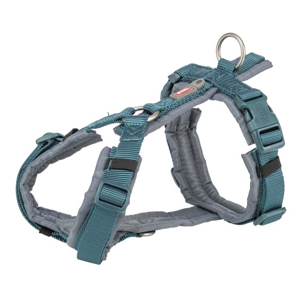 Trixie tuig voor hond premium trekking petrol blauw/ grafiet grijs