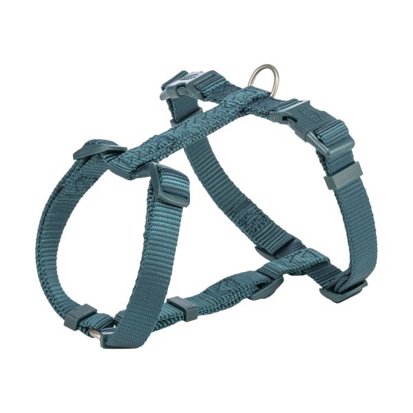 Trixie tuig voor hond premium h-tuig voor hond petrol blauw