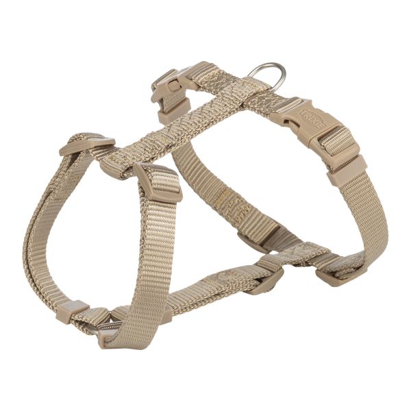 Trixie tuig voor hond premium h-tuig voor hond zand taupe
