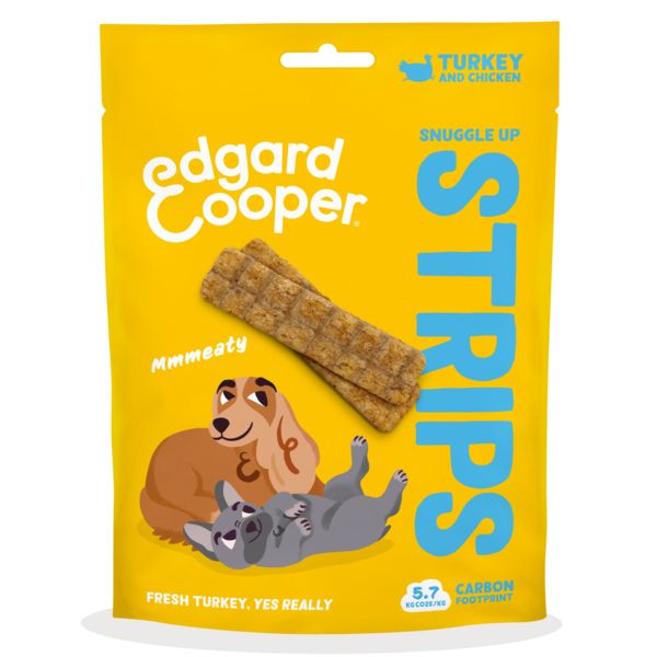 Edgard & cooper adult strips kalkoen / kip