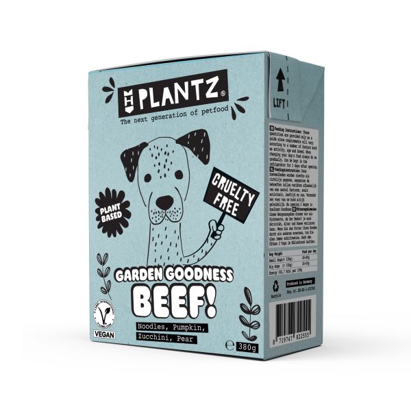Henart plantz garden goodness beef-like chunks tetra pak hondenvoer