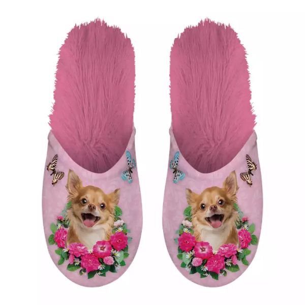 Pantoffel chihuahua roze