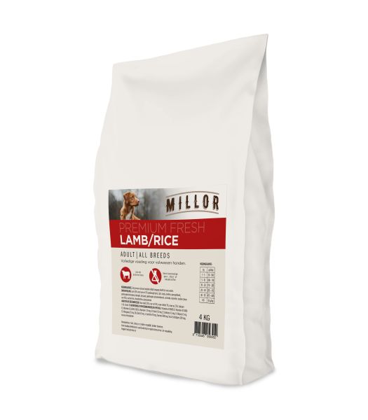 Millor Premium Extruded Fresh Adult Lamb / Rice Hondenvoer