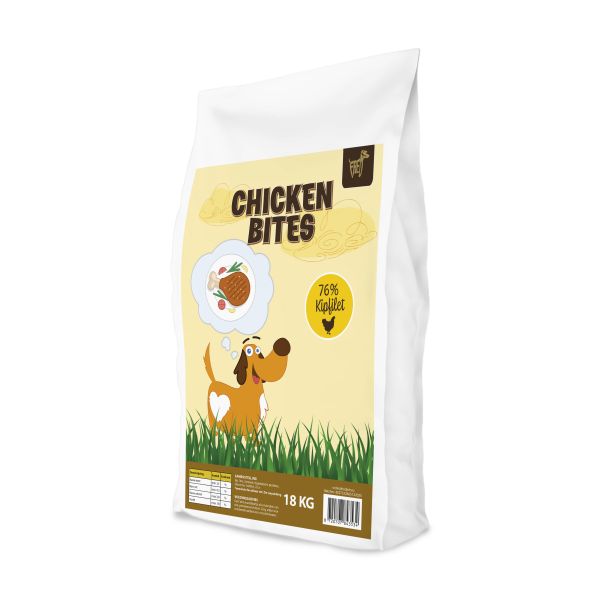 Freds chicken bites hondensnack