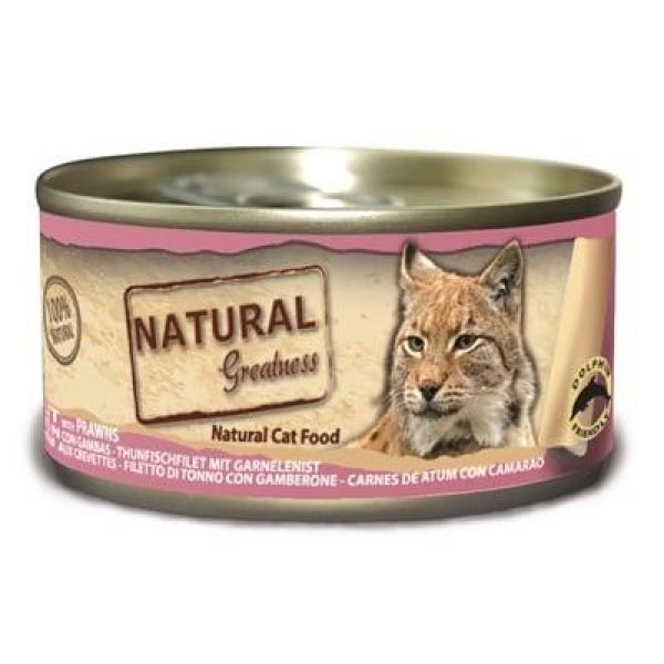 Natural greatness tuna fillet / prawns kattenvoer