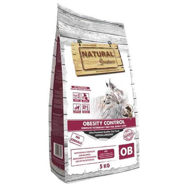 Natural greatness veterinary diet cat obesity control complete kattenvoer