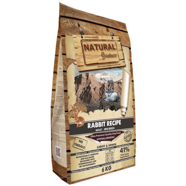 Natural Greatness Rabbit Light&fit Hondenvoer