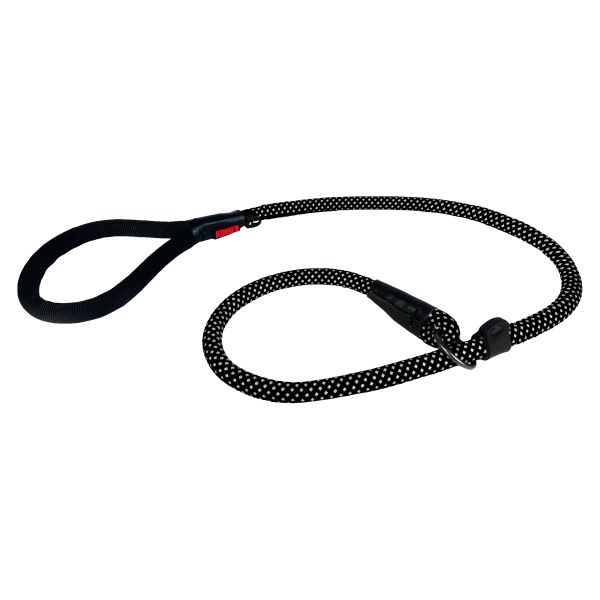 Kong hondenriem retriever touw met stop zwart
