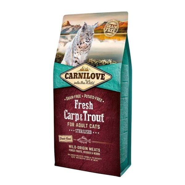 Carnilove cat fresh carp / trout sterilised kattenvoer