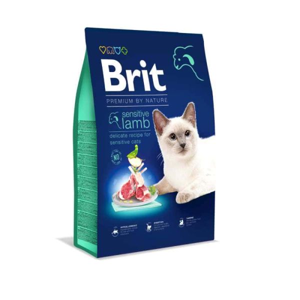 Brit premium by nature cat sensitive lamb kattenvoer