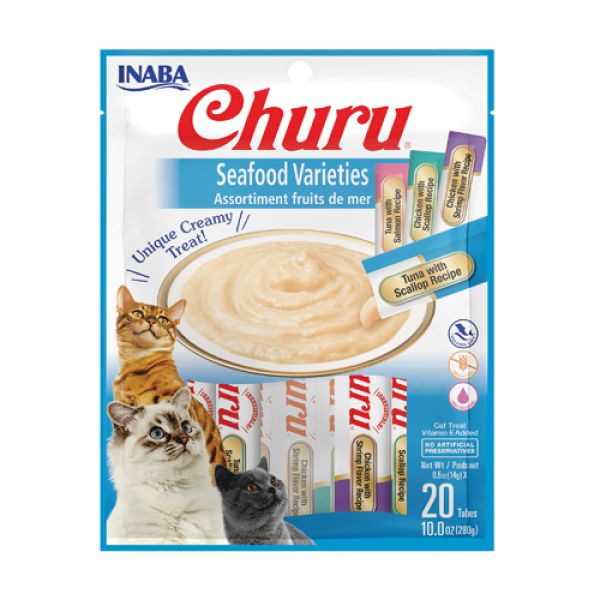 Inaba churu multipack tuna & seafood kattenvoer