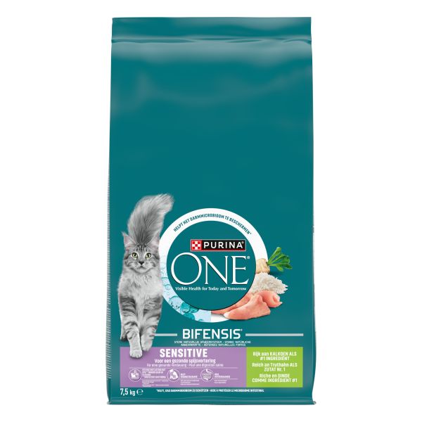 Purina One Sensitive Kalkoen / Rijst Kattenvoer